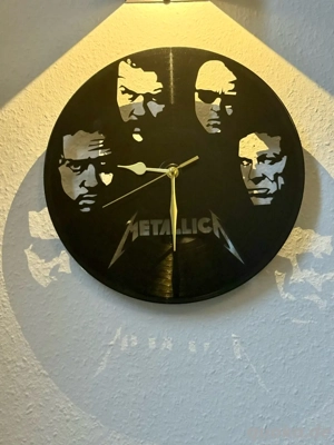 Metallica Vinyl Schallplatten Uhr 