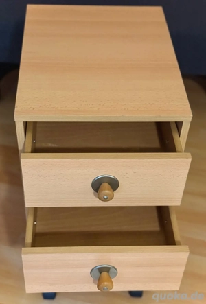 Rollcontainer mit Schublade - funktioniert gut