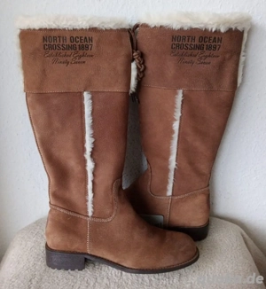 GAASTRA Leder Stiefel Langschaft in Größe : 41 NEU   NEUWERTIG 