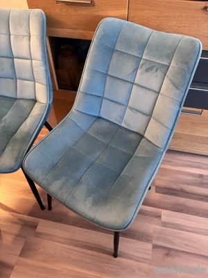 Esszimmerstühe - 4x Stück, Petrol, sehr gut erhalten