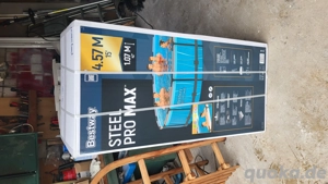 Swimmingpool 457 x 107cm 15.000 Liter Pool Bestway Pumpe Leiter LED Beleuchtung NEU