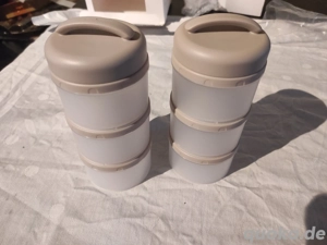 2 Stapelbare Lunchboxen 