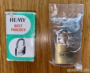 HEMY Vorhängeschloss HM916 25mm Bügelschloss 3x Schlüssel Neu&OVP