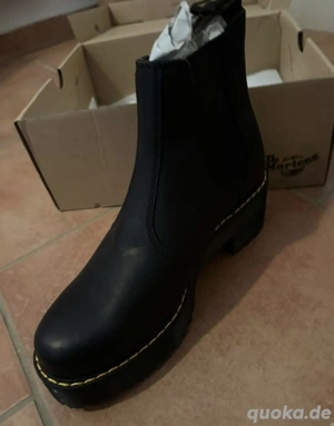 Dr. Martens Rometty Chelsea Boots - Black Burnished Wyoming - Gr. 39 - NEU & OVP