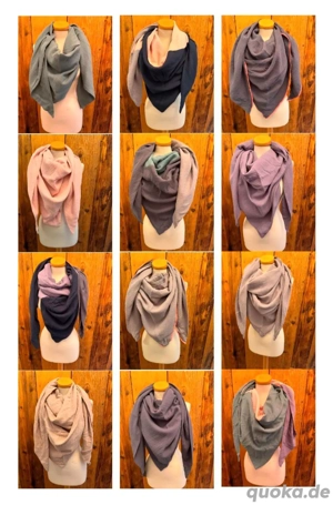 Handgefertigte MUSSELINTÜCHER aus 100% BAUMWOLLE - 25  & 35 