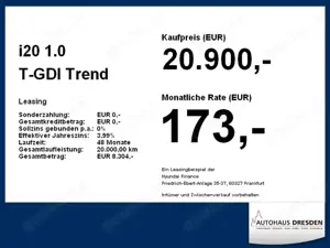 Hyundai i20 1.0 T-GDI Trend *NAVI*4xSHZ*BOSE* Bild 4