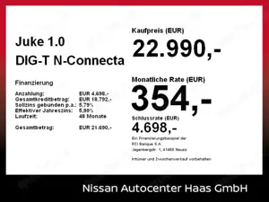 Nissan Juke 1.0 DIG-T N-Connecta LED+Navi+SHZ+Winterp.
