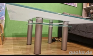 Wohnzimmer Glastisch 100x100