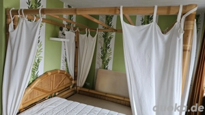 Bambus Himmelbett (Doppel) mit Schals 
