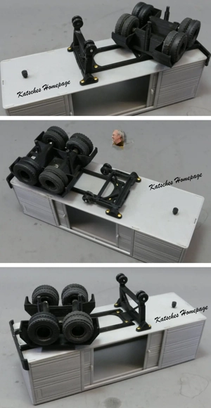 grauer Anhänger für Zugmaschine Thermozug Kühlzug Carrera Transpo Universal 82501 40511 Bild 2