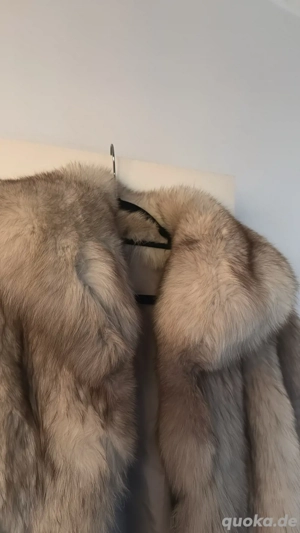 Pelz Mantel Jacke braun - beige Neu