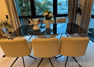 Segmüller Esstisch umd 6 drehstühle 