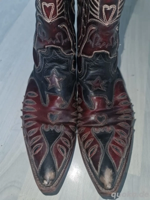  Sonora , Boots , Rarität ramengenäht echt leder aufwendige sickerei