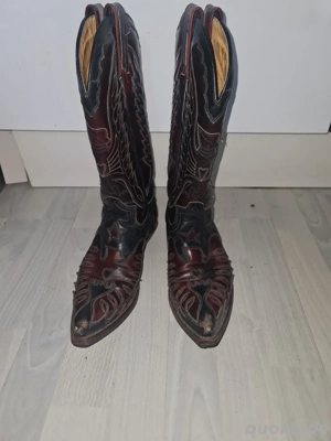  Sonora , Boots , Rarität ramengenäht echt leder aufwendige sickerei Bild 3