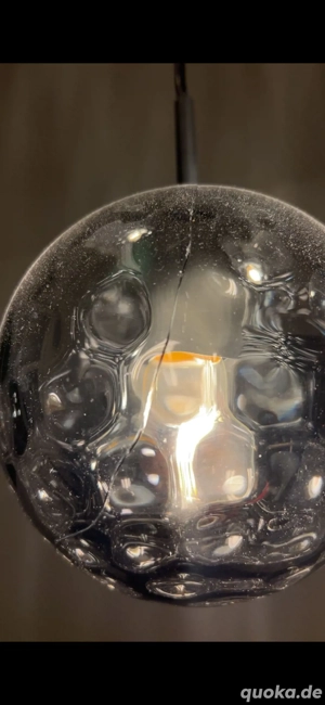 Glaskugel Lampe Bild 2