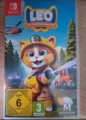 Nintendo Switch Leo die Feuerwehrkatze