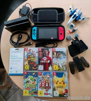 nintendo switch 1 Konsole mit videospiel und Verpakung + tasche 