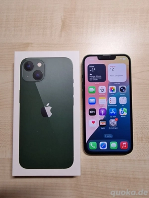 Apple iPhone 13 128GB Grün neue Apple handy mit verpakung und Ladekabel , 97% Akku 