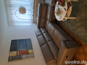 Ecksofa Leder braun neuwertig