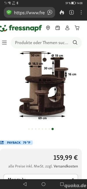 Kratzbaum Trixie neu sehr schön Katze. 