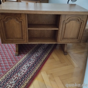 Schreibtisch Raumteiler Eiche rustikal Bild 2