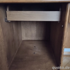 Schreibtisch Raumteiler Eiche rustikal Bild 5