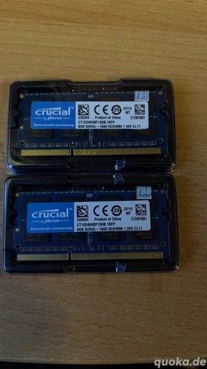 Verkaufe 2 Speicherchips von Crucial