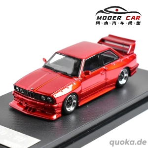 BMW E30 M 1 65 DTM Diecast Metallic Rot 