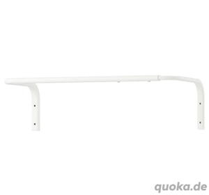 IKEA MULIG Kleiderstange weiß 60-90cm ausziehbar