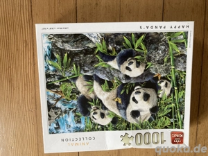 Puzzle Happy Pandas, 1000 Teile