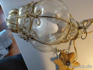 Murano glas geblasene seguso goldkäfig Kronleuchter (pendel leuchte) Rarität antik