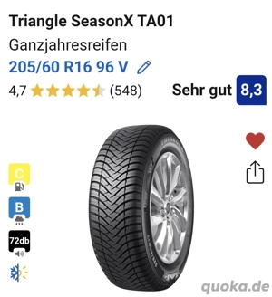 4x neue Ganzjahresreifen