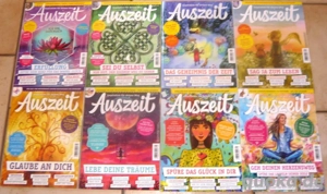 8 Ausgaben Zeitschrift "AUSZEIT" und 1 "Ich bin" Sehr gut!