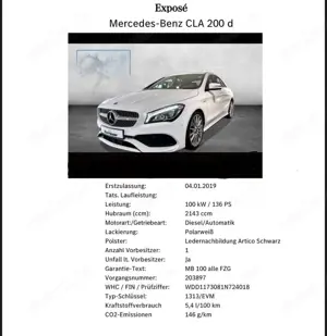 Mercedes-Benz CLA 200 d 7G-DCT UrbanStyle Edition