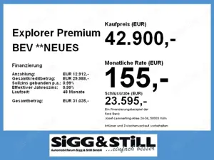 Ford Explorer Premium BEV **NEUES MODELL** NAVI*360° Bild 4