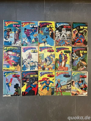 Superman and Batman Comics aus den 1970 und 1974 und Batman Comics aus den 2000
