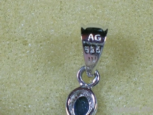 NEU: Kreuz-Anhänger 925 Silber mit Saphir oder Rubin Bild 4