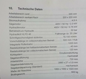 KLAEGER pharos 220 Sägeautomat Kläger Bandsäge Metall Bild 8