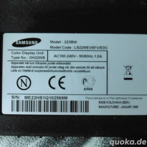 Monitor Samsung SyncMaster 223BW Bild 6
