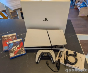 PlayStation 5 Slim Disc 1TB, Controller, 2 Spiele
