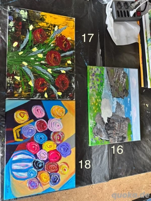 Acryl Bilder 30   40 cm auf Leinwand, signiert