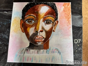 Acryl Bilder auf Leinwand, 50   50 cm signiert