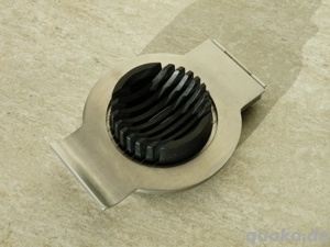 edler Edelstahl Eierschneider, Eierteiler, rund