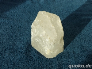 großer Natur Quarzstein 14cm, Bohrung f. Lampe, Heilstein Edelstein