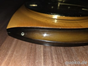 Vintage Junghans Wanduhr 60er 70er Jahre goldfarben