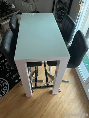 Bistrotisch 120 70cm mit 4x Barhocker