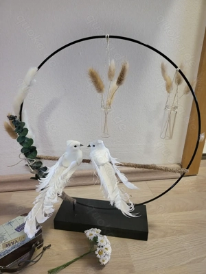 Geschenkidee zur Hochzeit, Deko Koffer Musikbox Tauben