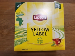 64 Teebeutel Lipton Yellow Label Schwarzer Tee