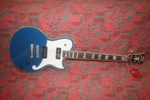 D Angelico Deluxe Atlantik Sapphire Limited Edition E-Gitarre