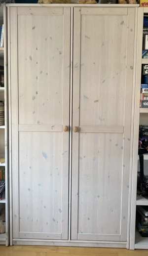 Kinder Kleiderschrank, TimeLife, weiß, Höhe 2m, Breite 1,02m, Tiefe 51,1cm